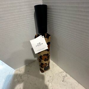 Coach Brown and Black Patterned Umbrella